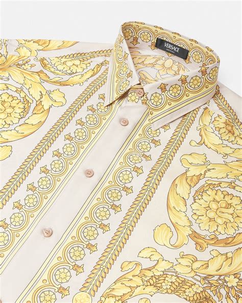 versace 5xl|Versace barocco silk shirt.